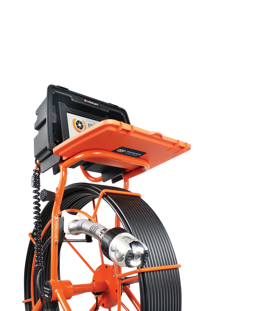 Minicam SOLO PRO+ CCTV drain survey camera and reel equipment