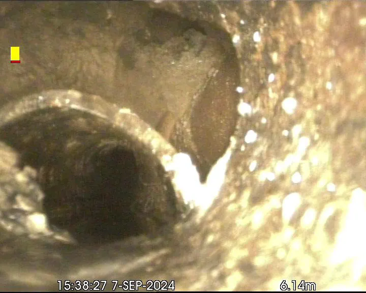 Dropped pipe joint found and repaired
