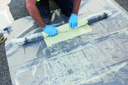 CCTV drain survey camera and monitor in use