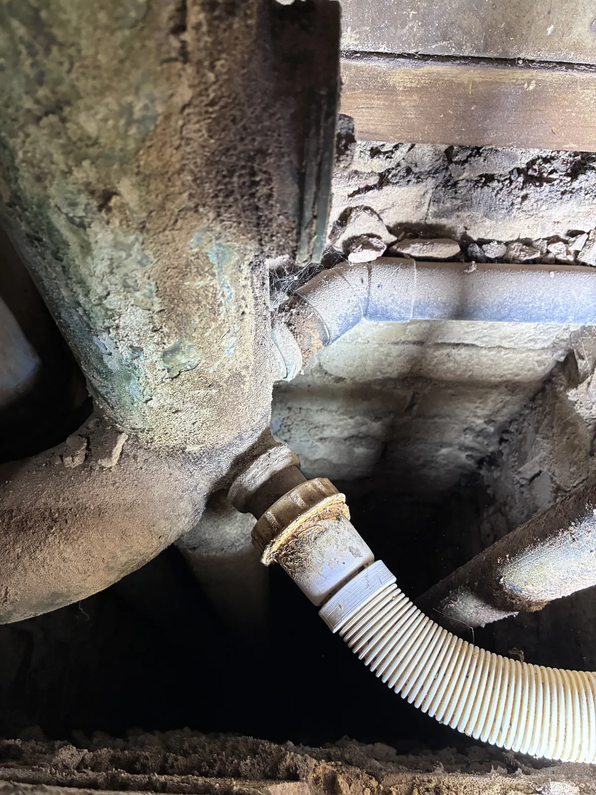 bathroom pipework repair project photo