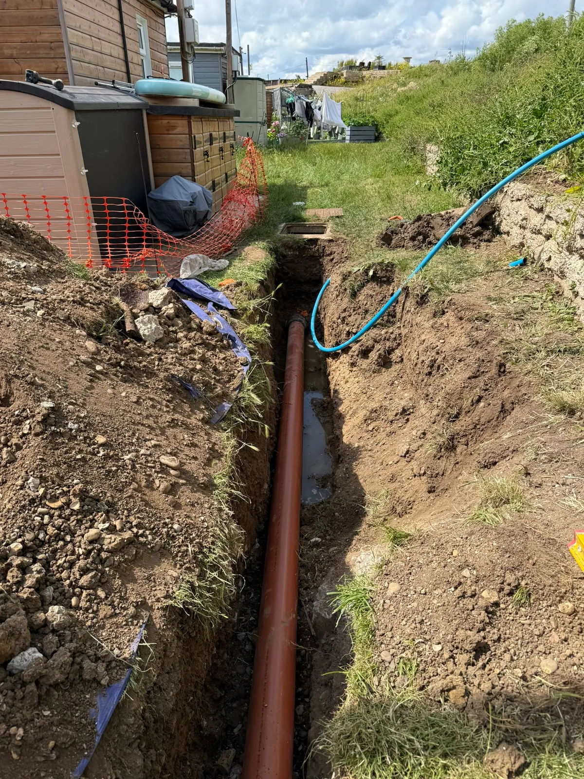 Drain Line and Water Main Repair project