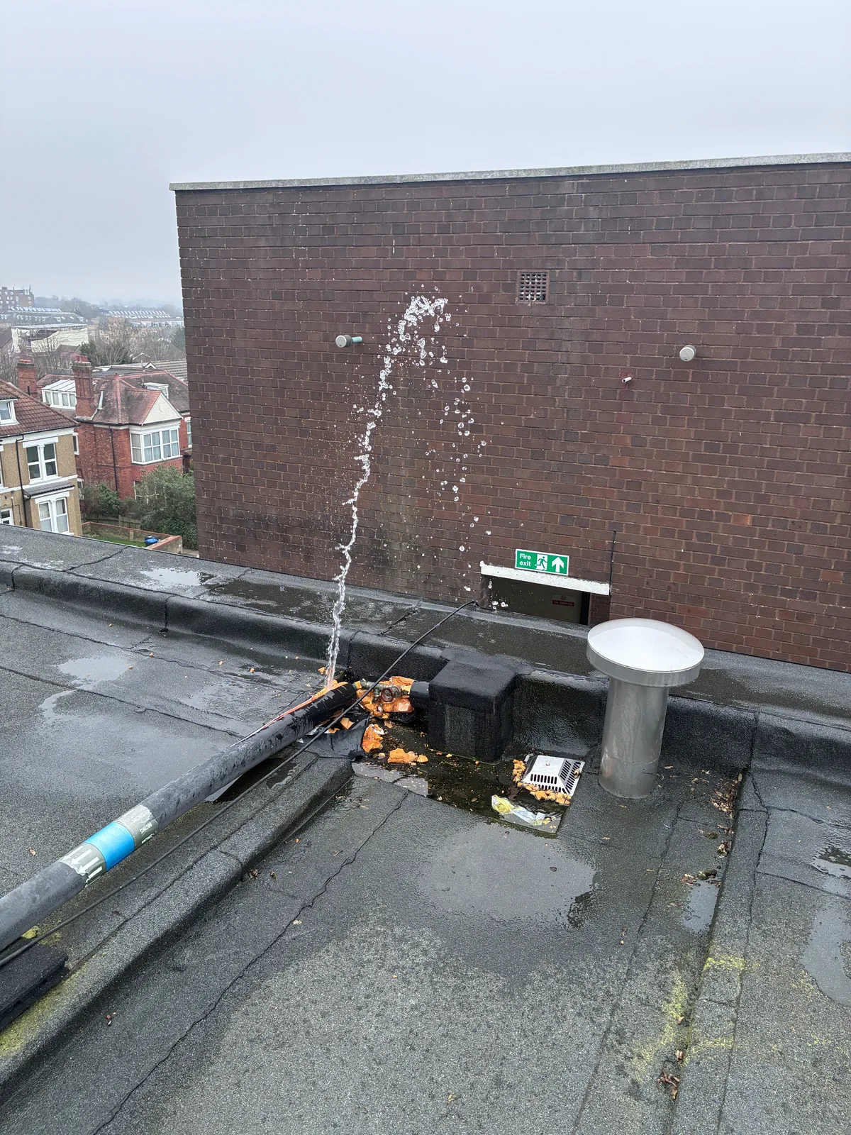 Rooftop Water Pipe Repair project