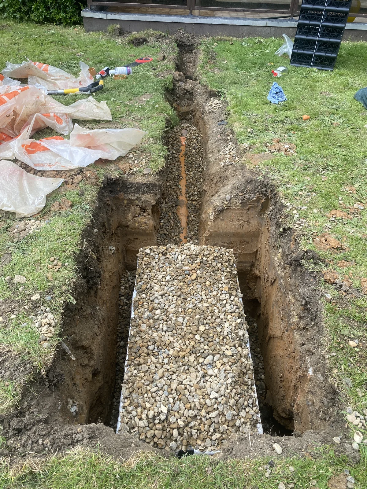 soakaway installation project photo