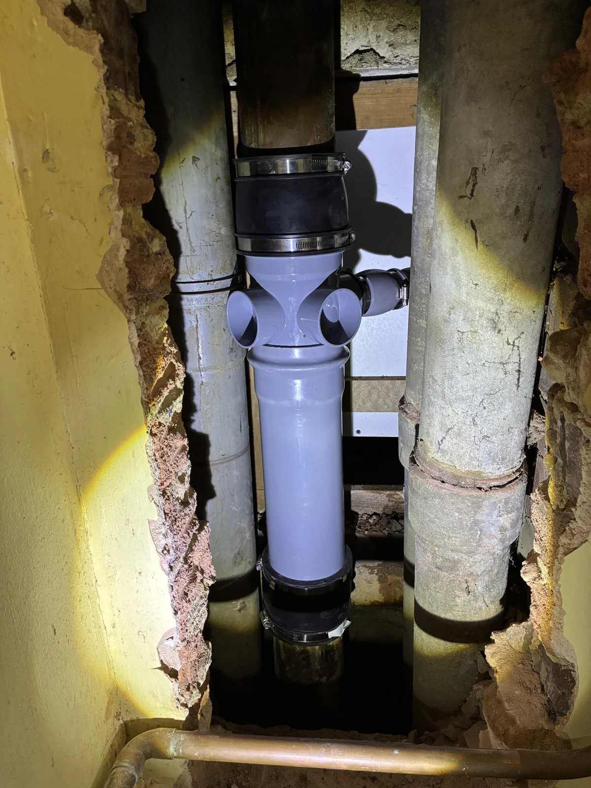 soil stack repair project photo